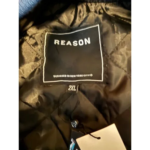 Retro Reason NWT Local Legends Varsity Jacket 2006 Blue White Quilted Design 2XL